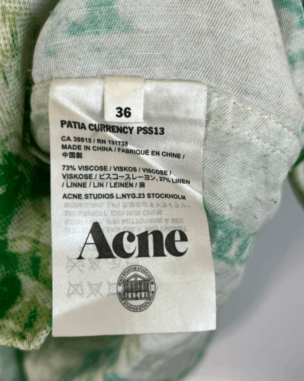 Acne Studios 2013 Acne Studios patia currency Shirt button ups Size S / US 4 / IT 40 - 4 Thumbnail