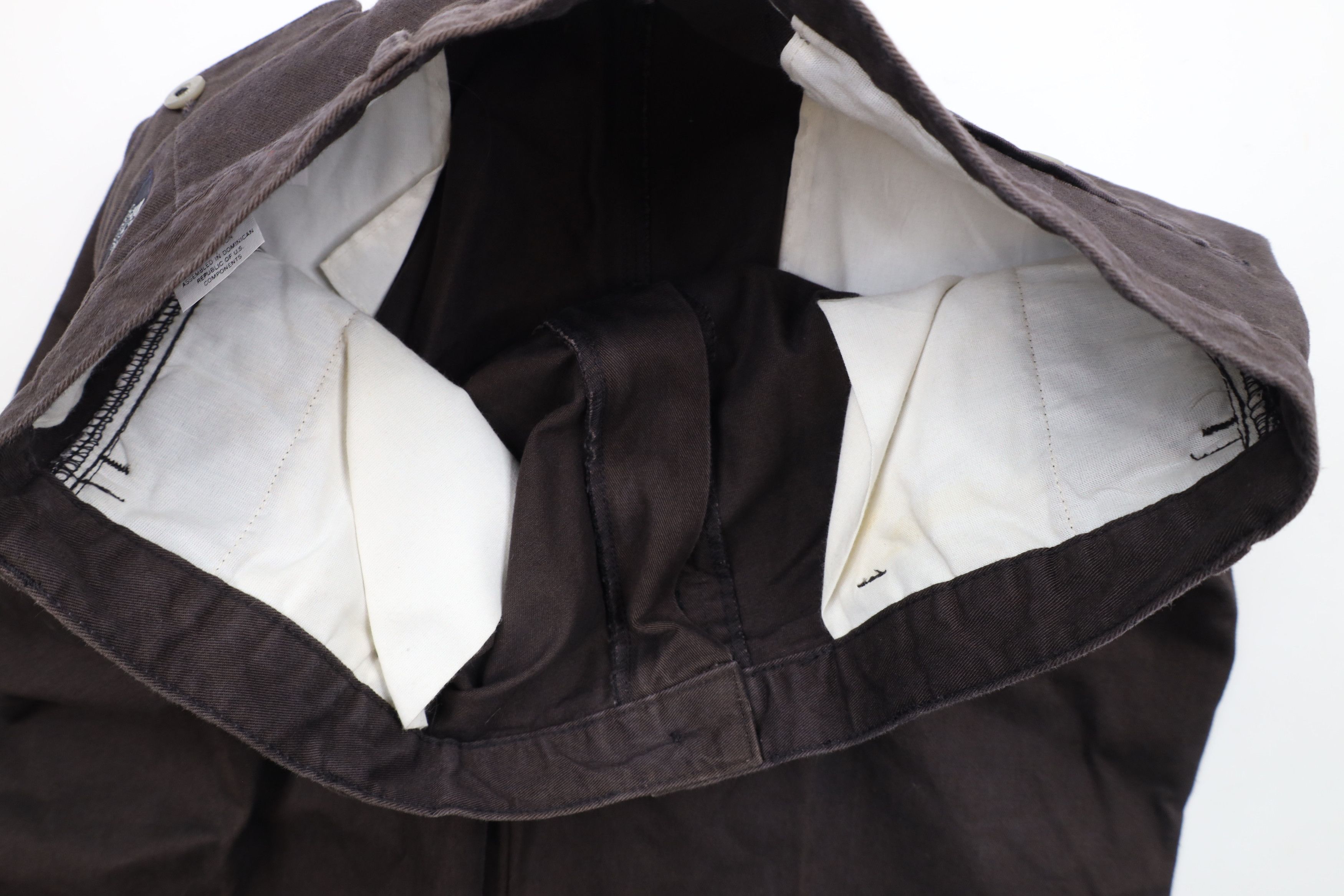 Vintage Vintage 90s Streetwear Pleated Wide Leg Chino Pants Brown Size US 36 / EU 52 - 9 Thumbnail