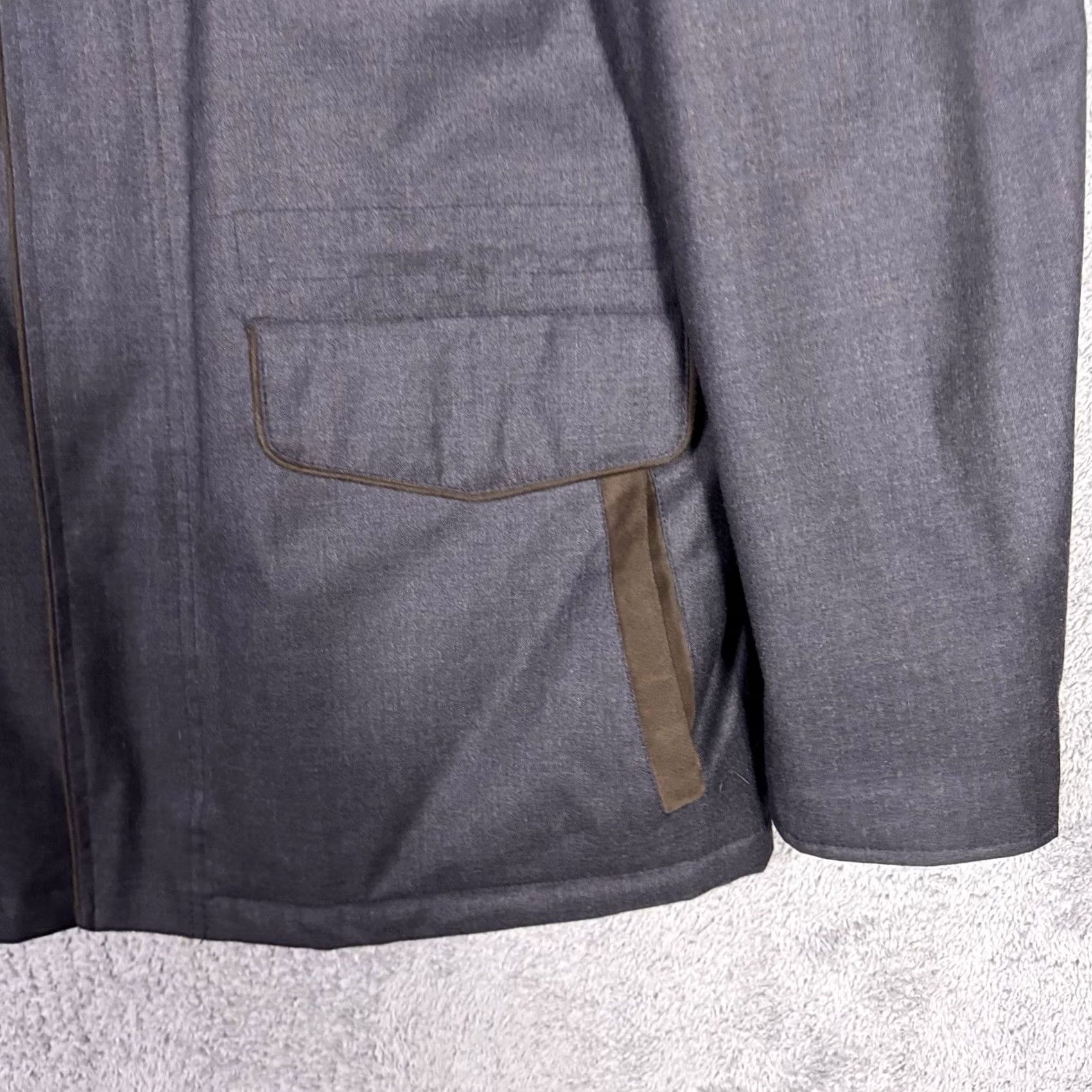 Johnston & Murphy Johnston & Murphy Jacket Mens L Wool Full Zip Lined Insulated Coat Waist Cinch Size US L / EU 52-54 / 3 - 4 Thumbnail