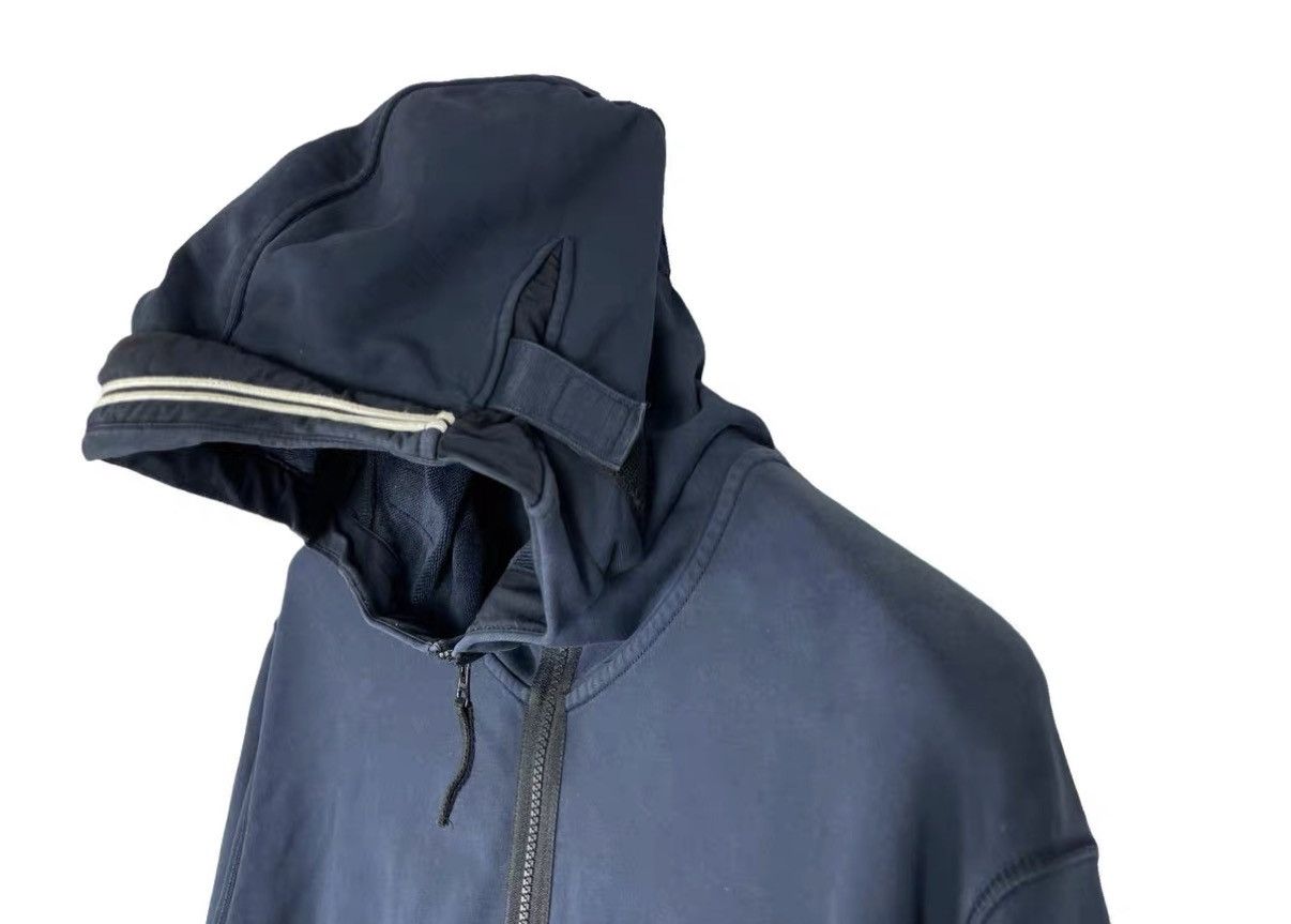 Stone Island Stone Island Navy Blue Half-Zip Hoodie with Sleeve Badge J31 Size US XXL / EU 58 / 5 - 5 Thumbnail