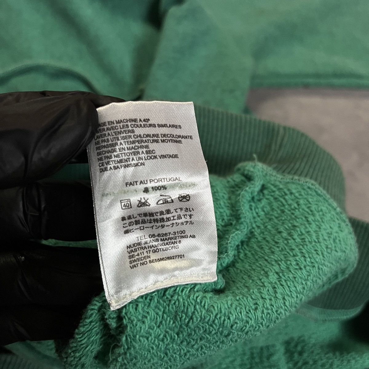 Nudie Jeans 2000s Nudie Jeans Co - Vintage Wash Green Zip Hoodie Basic Size US S / EU 44-46 / 1 - 6 Thumbnail