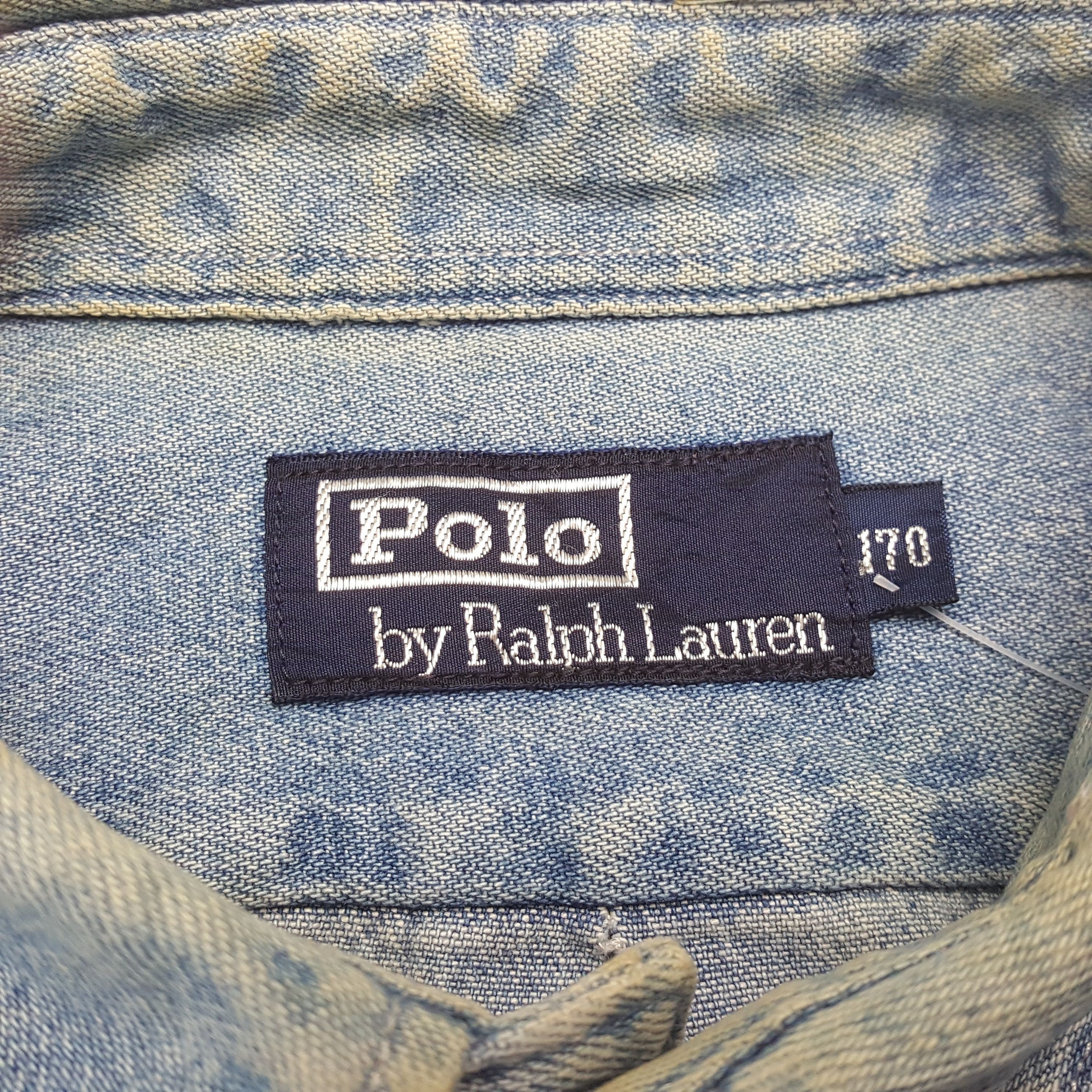 Polo Ralph Lauren × Vintage Vintage POLO by RALPH LAUREN Fashion Denim Shirt C285N35 Size US M / EU 48-50 / 2 - 4 Thumbnail