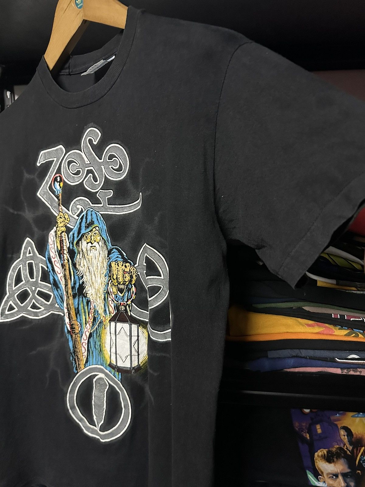 Band Tees × Vintage Vintage 80s Led Zeppelin Promo Faded Tee Size US M / EU 48-50 / 2 - 7 Thumbnail