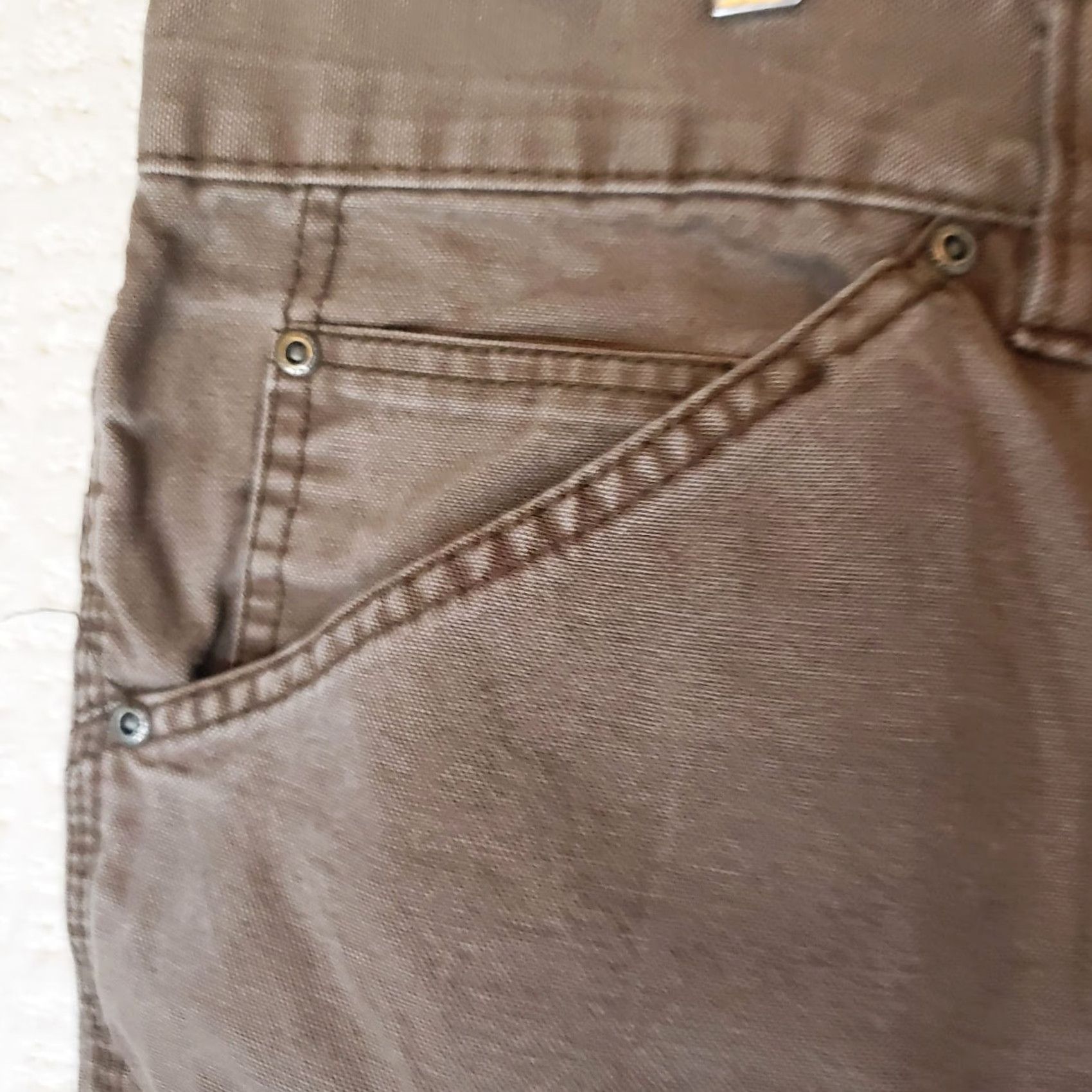 Vintage VINTAGE Schmidt Work Wear Men’s Brown Cotton Carpenter Pants SZ 44X30 Size US 44 / EU 60 - 7 Thumbnail