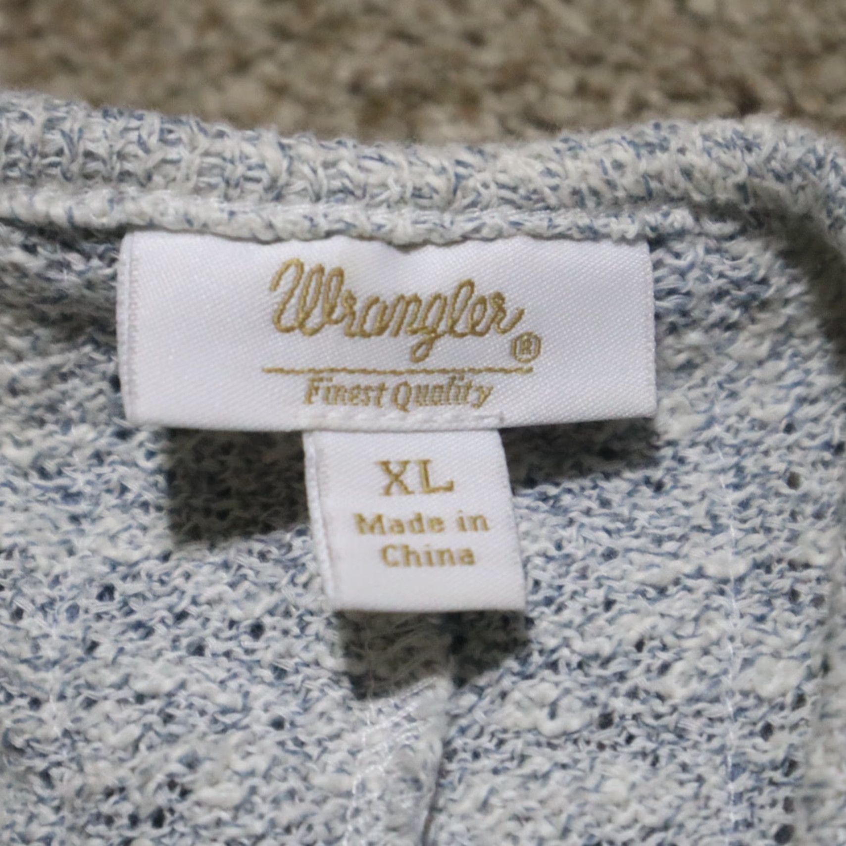 Wrangler VINTAGE Wrangler Sweater V-Neck Gray Adult XL Womens Size XL / US 12-14 / IT 48-50 - 2 Thumbnail