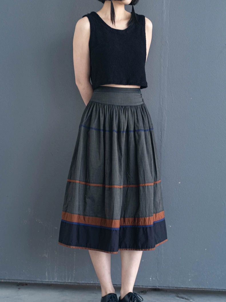 Kenzo KENZO Vintage striped half skirt with beautiful pattern Size 24" / US 00 / IT 34 - 5 Thumbnail