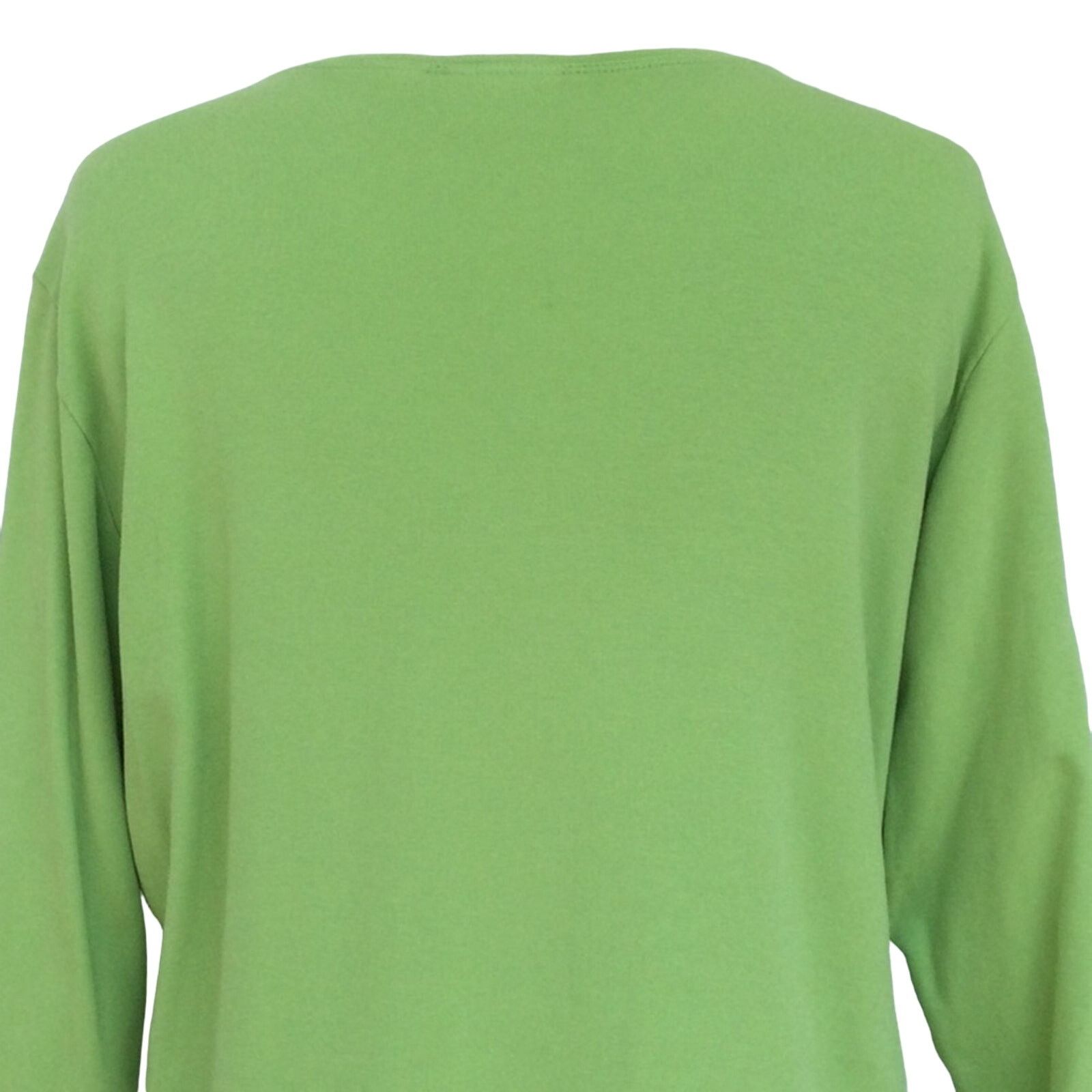 Chicos Chico's Lime Green 3/4 Sleeve V-neck T-shirt Size 2/L/12 Size L / US 10 / IT 46 - 8 Thumbnail