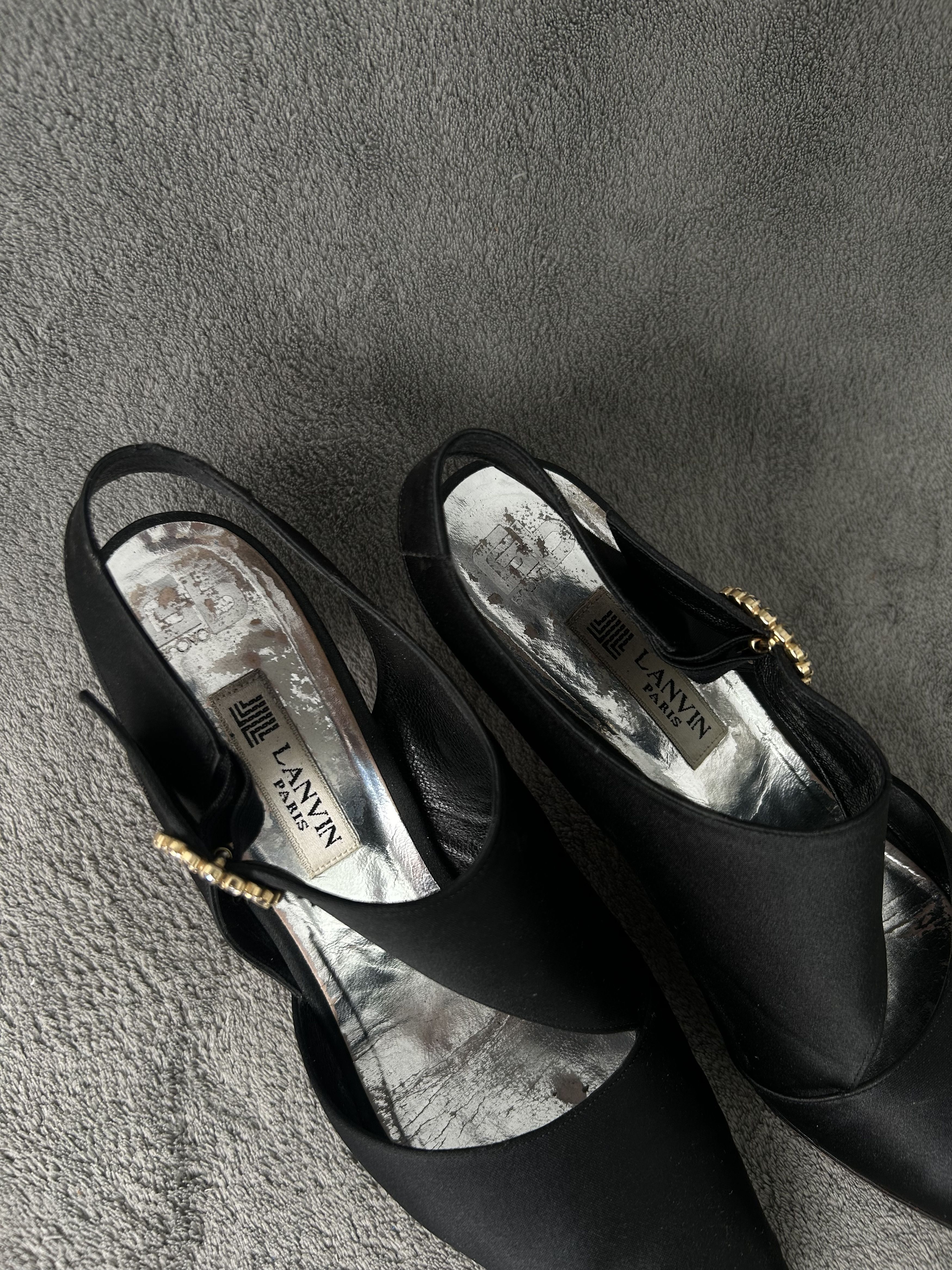 Lanvin Vintage LANVIN Paris Heels Size US 10 / IT 40 - 8 Thumbnail
