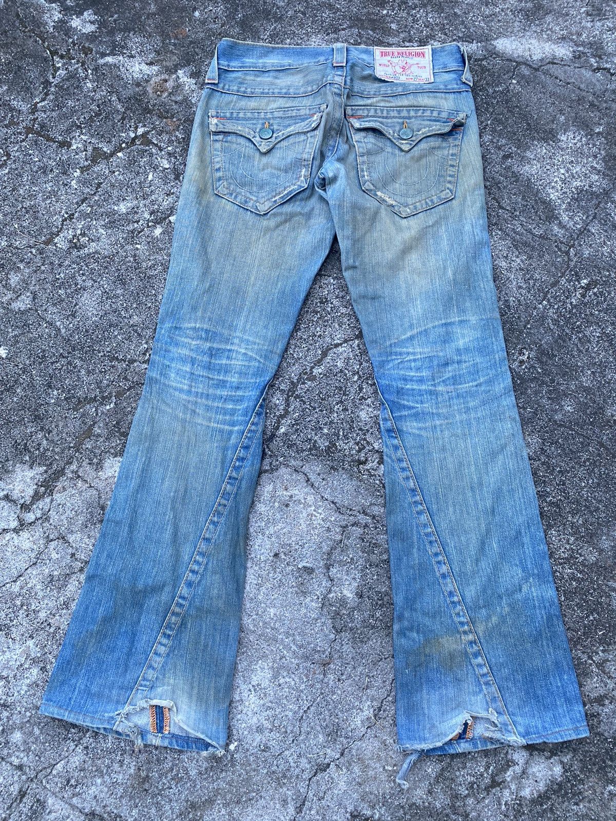 True Religion True Religion Dirty Rusty Distressed Denim Size US 30 / EU 46 - 2 Thumbnail