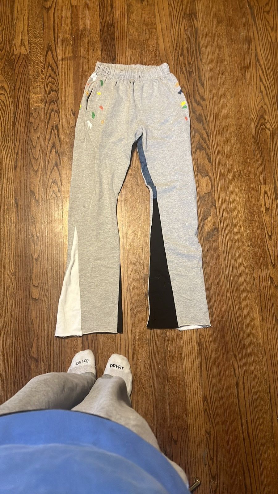 MNML CONTRAST BOOTCUT SWEATPANT-grey Size US 29 - 1 Thumbnail