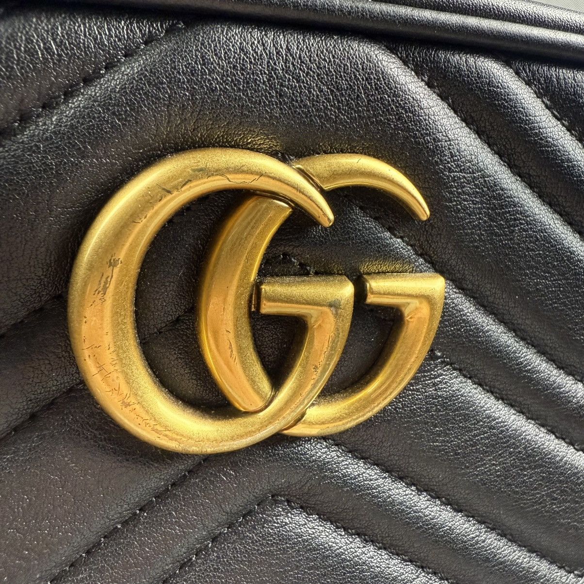 Gucci Gucci GG Marmont ‘Black’ Camera Bag Size ONE SIZE - 4 Thumbnail