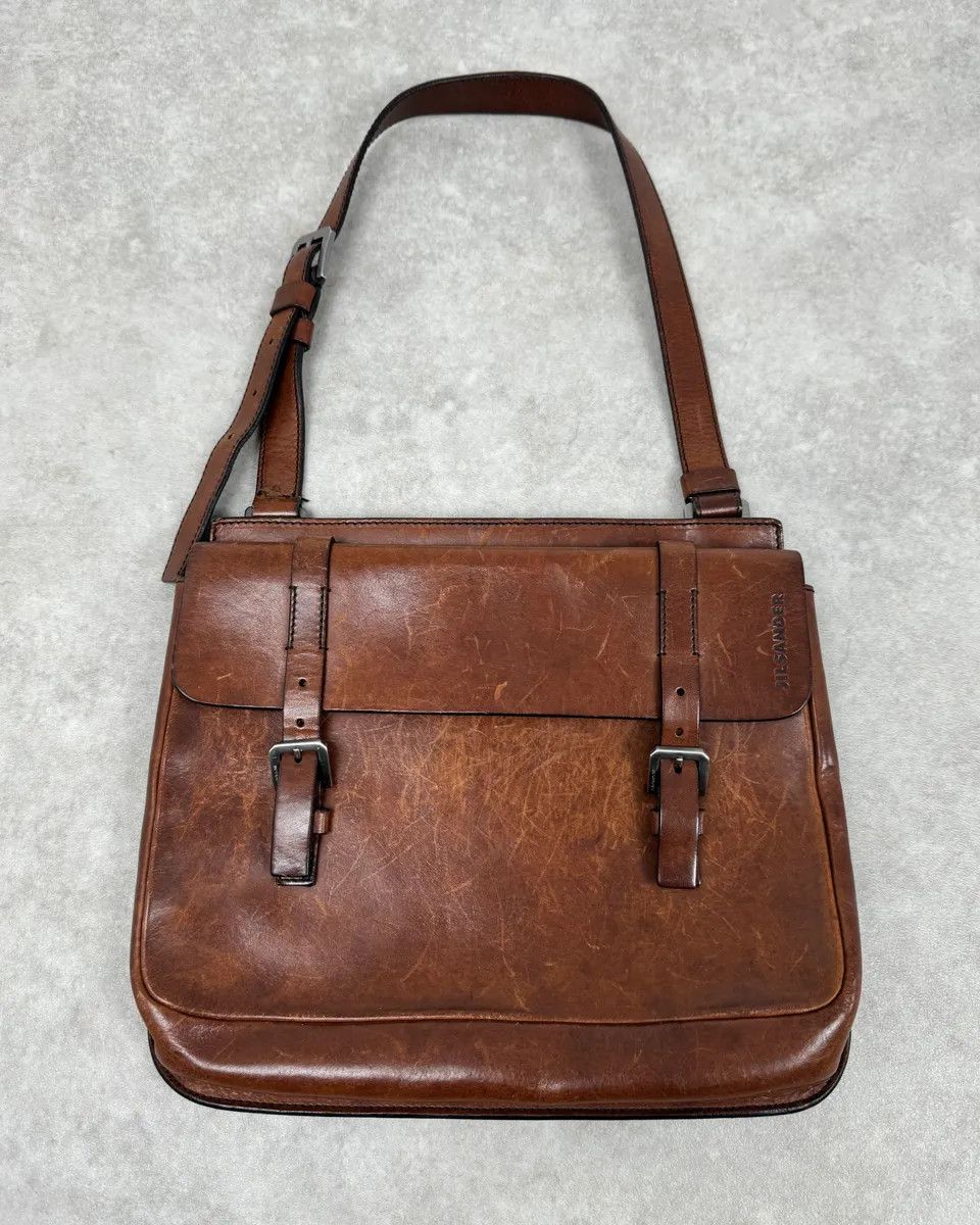 Jil Sander Jil Sander Brown Leather Handle Bag Size ONE SIZE - 1 Thumbnail