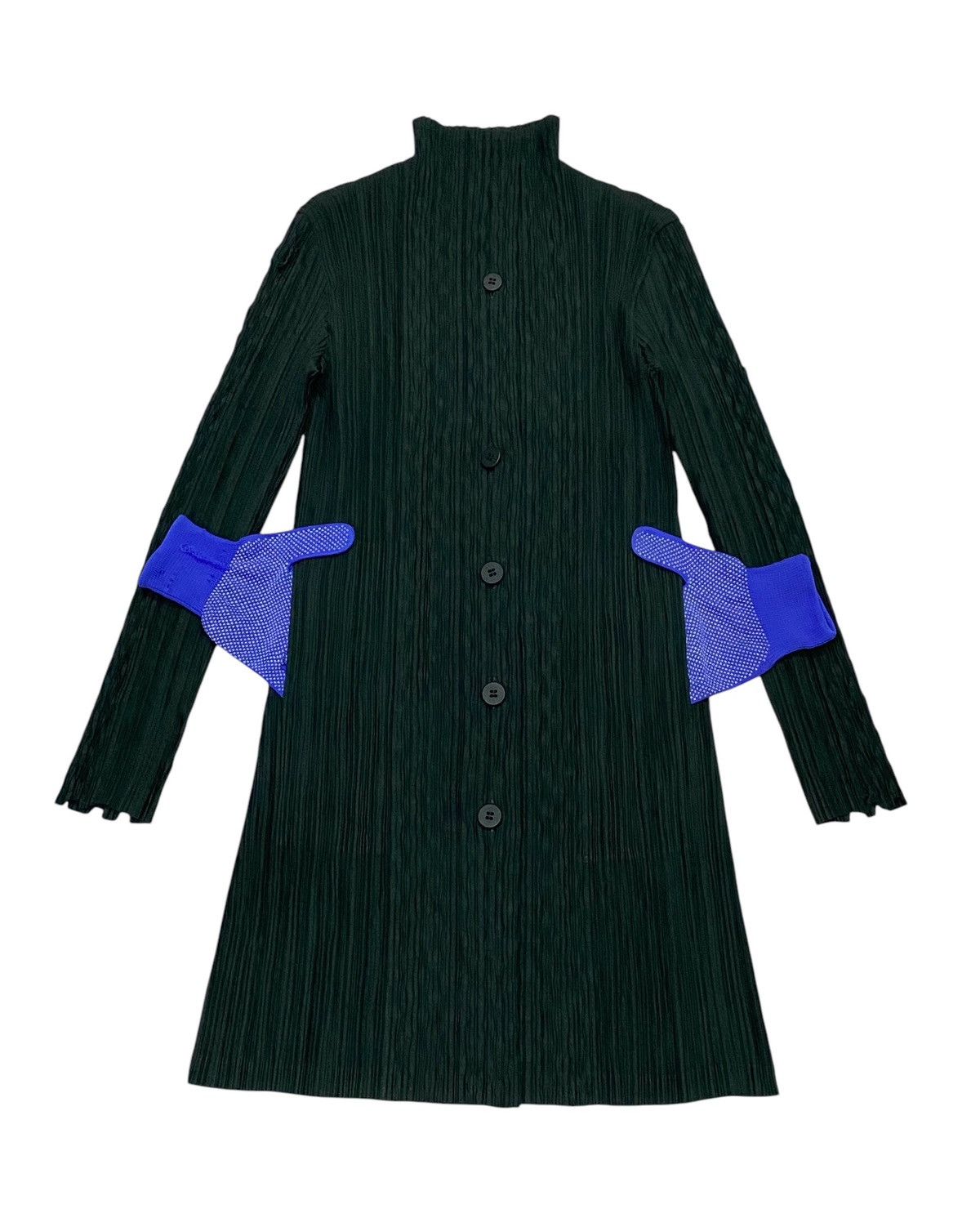 Issey Miyake Fete Issey Miyake Plated Cardigan Fish Scales On the Sleeves Size M / US 6-8 / IT 42-44 - 4 Thumbnail