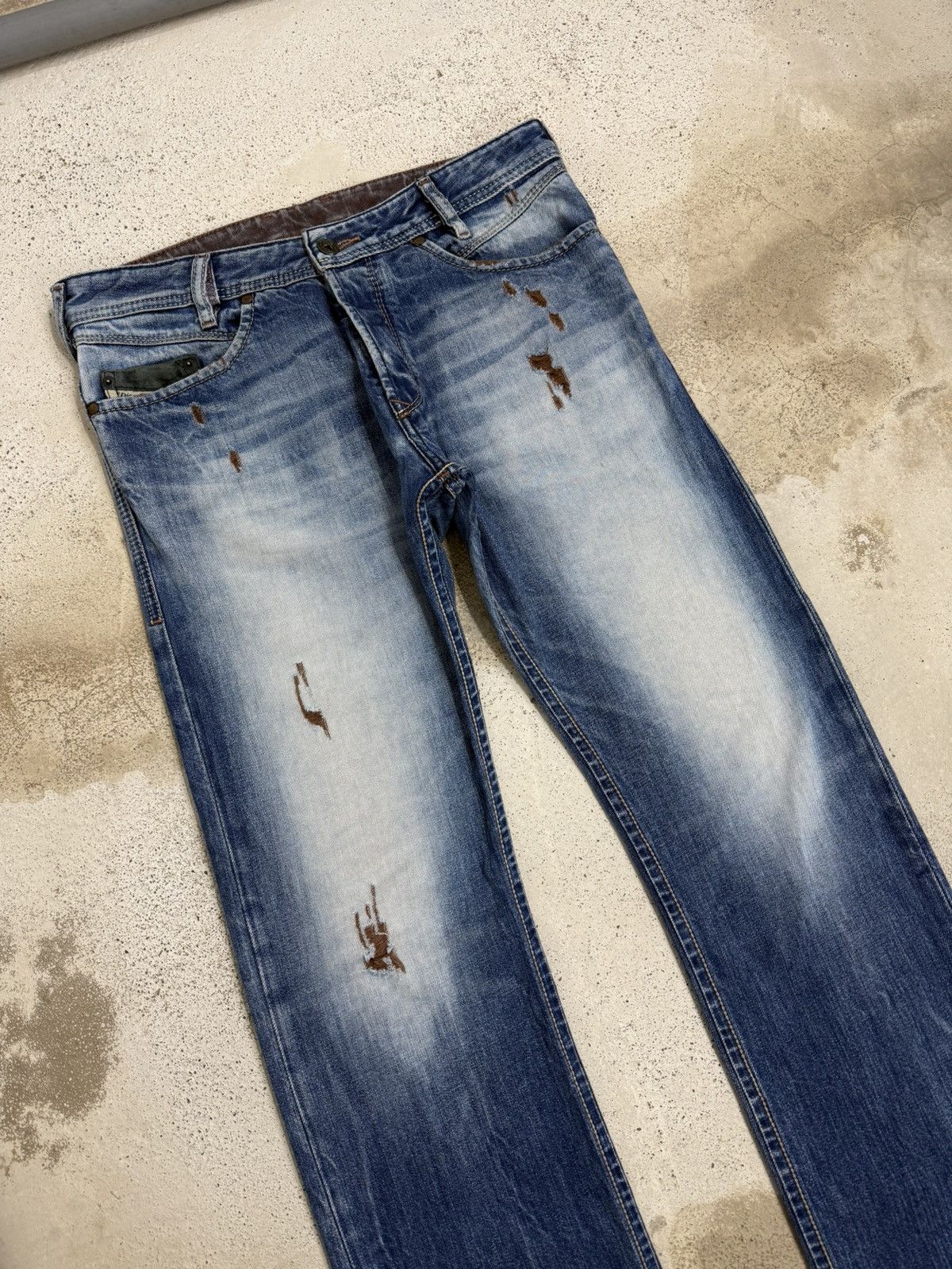 Diesel Distressed Diesel Industry IAKOP Slim Unisex Denim Pants Size US 30 / EU 46 - 3 Thumbnail