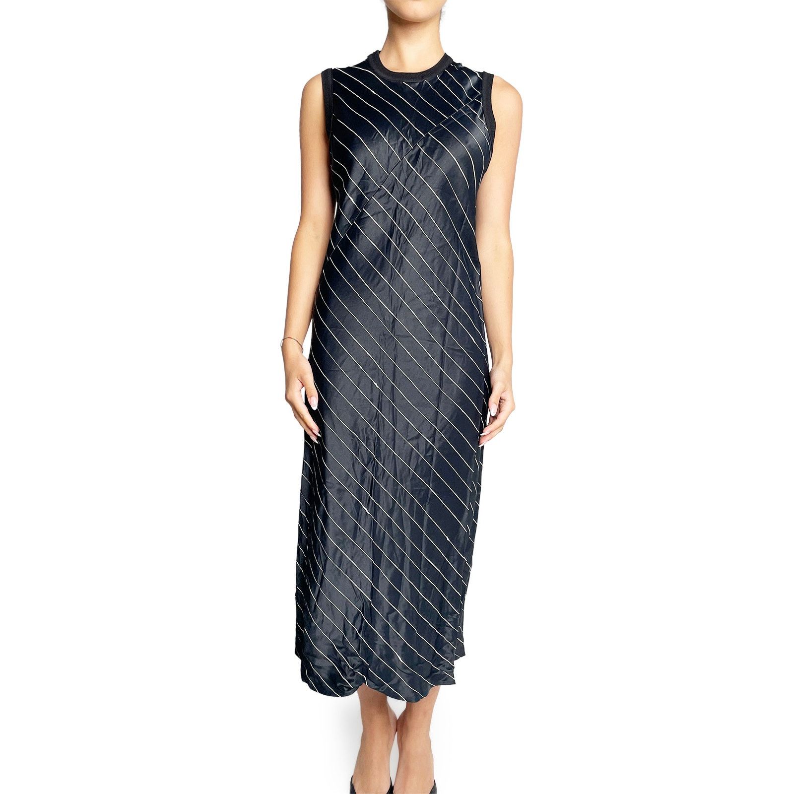 DKNY Navy pinstripe dress Size S / US 4 / IT 40 - 1 Thumbnail