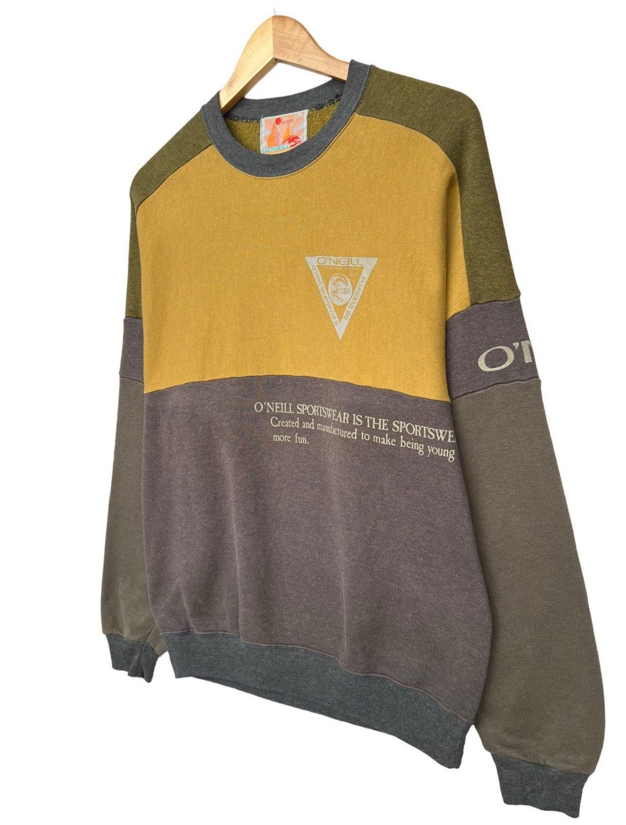 O'Neill × Vintage Vintage 80s Oneill With Friendship Jumper Oneill Sweatshirt Size US S / EU 44-46 / 1 - 4 Thumbnail