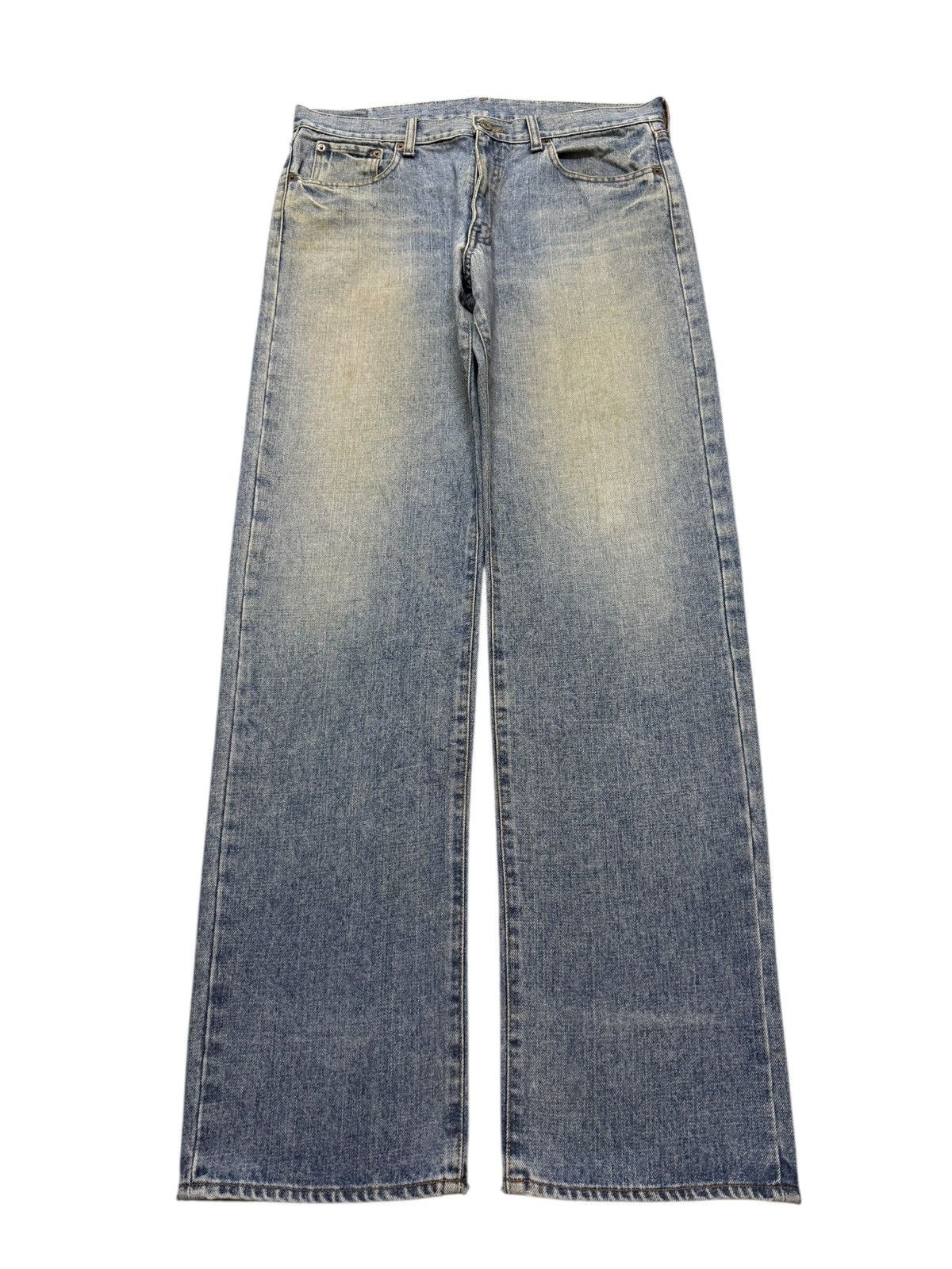 JNCO Vintage Y2K Japanese Brand Blue Mud Wash Faded Wide Leg Size US 34 / EU 50 - 1 Thumbnail