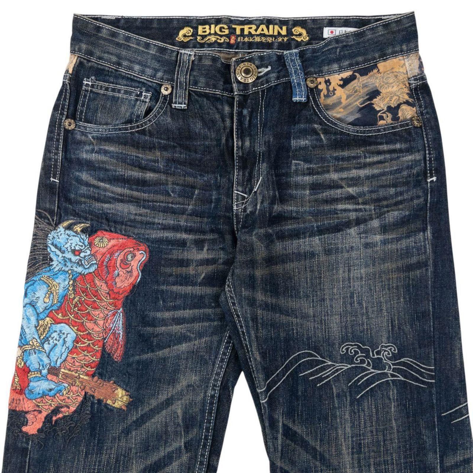 Other Vintage 2000s Big Train Patchwork Japanese Denim Jeans W30 Size US 30 / EU 46 - 1 Thumbnail
