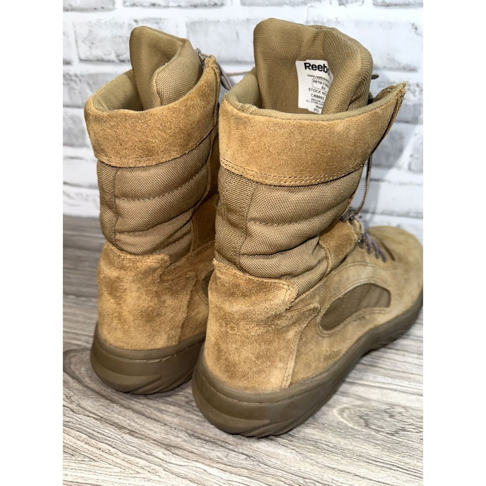 Reebok Reebok Fusion Max 8" Soft Toe Cushion Coyote Tactical Boots Mens 14m CM8992 Size US 14 / EU 47 - 4 Thumbnail