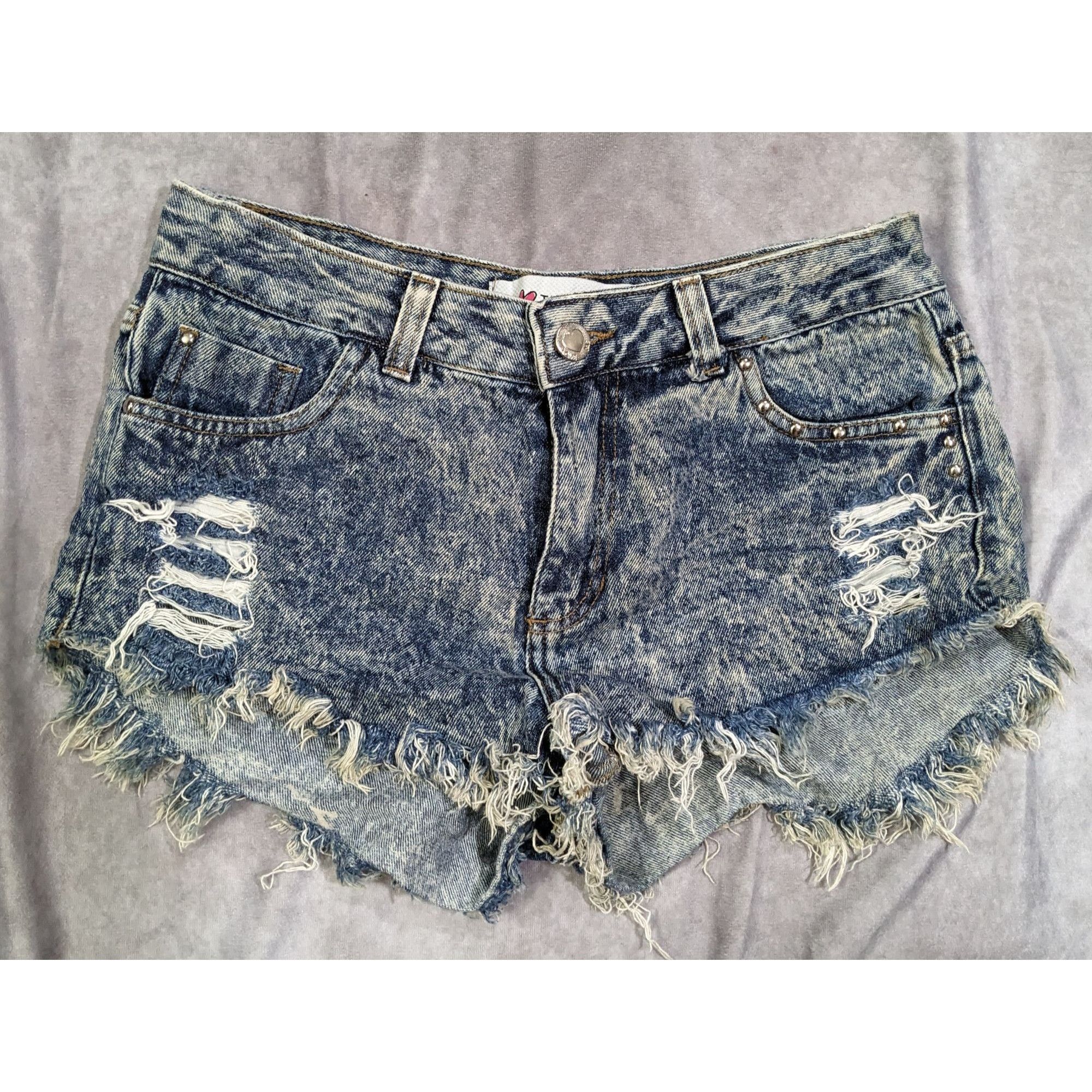 Other Marisa Distressed Cutoff Jean Shorts by We Love Jeans Size 32" / US 10 / IT 46 - 4 Thumbnail
