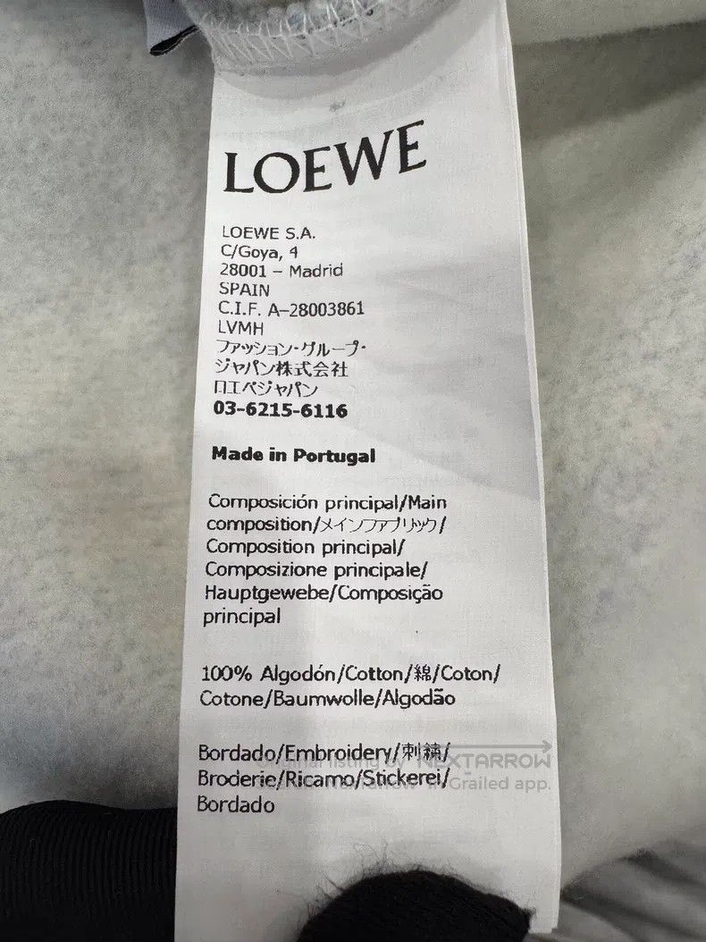 Loewe Loewe Light Blue Embossed Logo Long Sleeve Hoodie Size US L / EU 52-54 / 3 - 7 Thumbnail