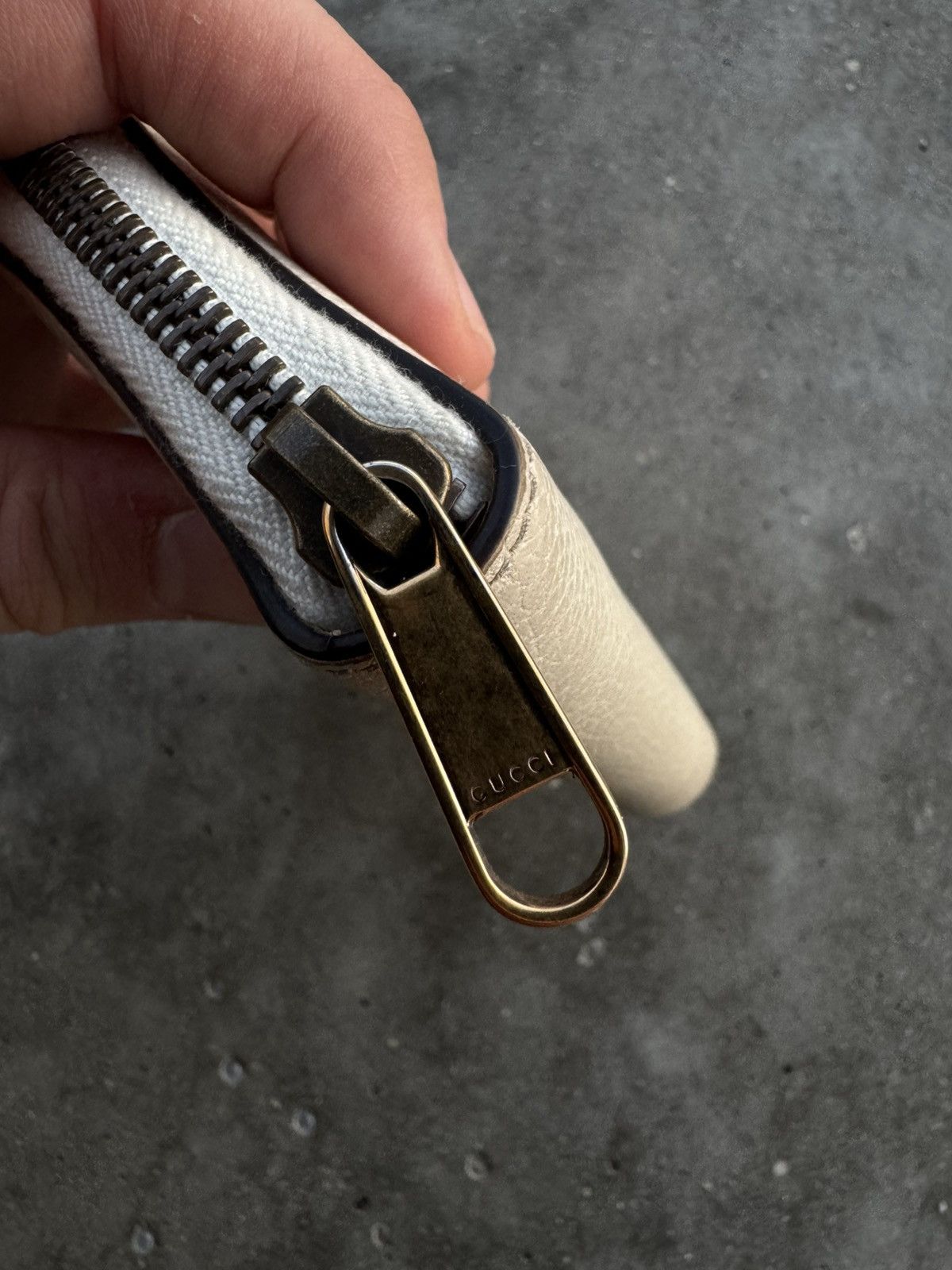 Designer × Gucci Gucci classy white vintage logo wallet Size ONE SIZE - 4 Thumbnail