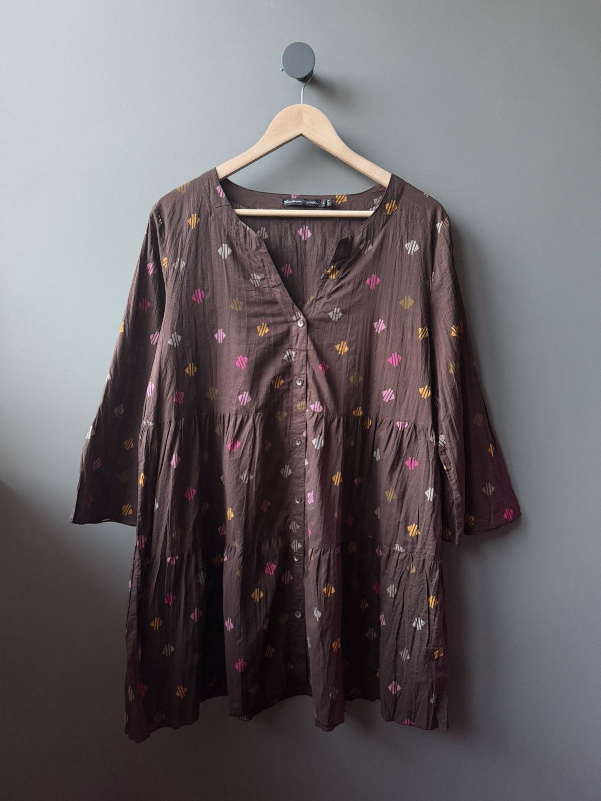 Gudrun Sjoden Gudrun Sjoden Printed Tiered Dress Loose Artsy Fit Size L / US 10 / IT 46 - 1 Thumbnail