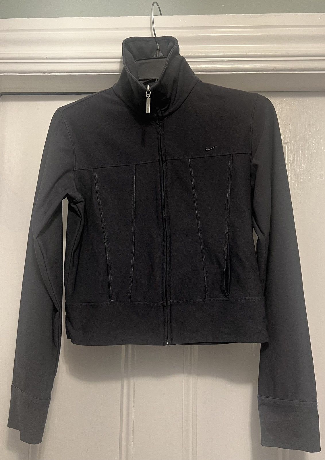 image of Authentic Nike Dri Fit Jacket Grey Small, Women's