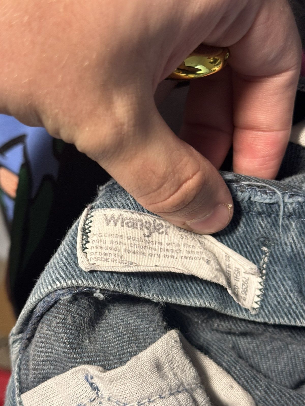 Wrangler Vintage 1988 Wrangler Denim Blue Jeans Size US 33 - 4 Thumbnail