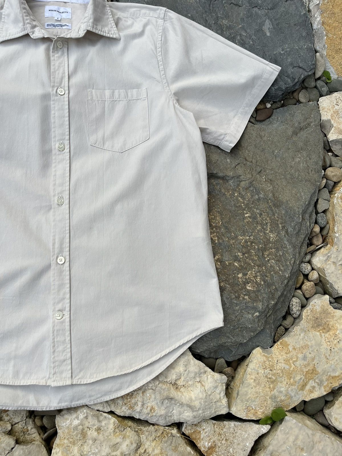 Norse Projects Norse Projects osvald micro stripe ss cotton pocket shirt Size US S / EU 44-46 / 1 - 5 Thumbnail
