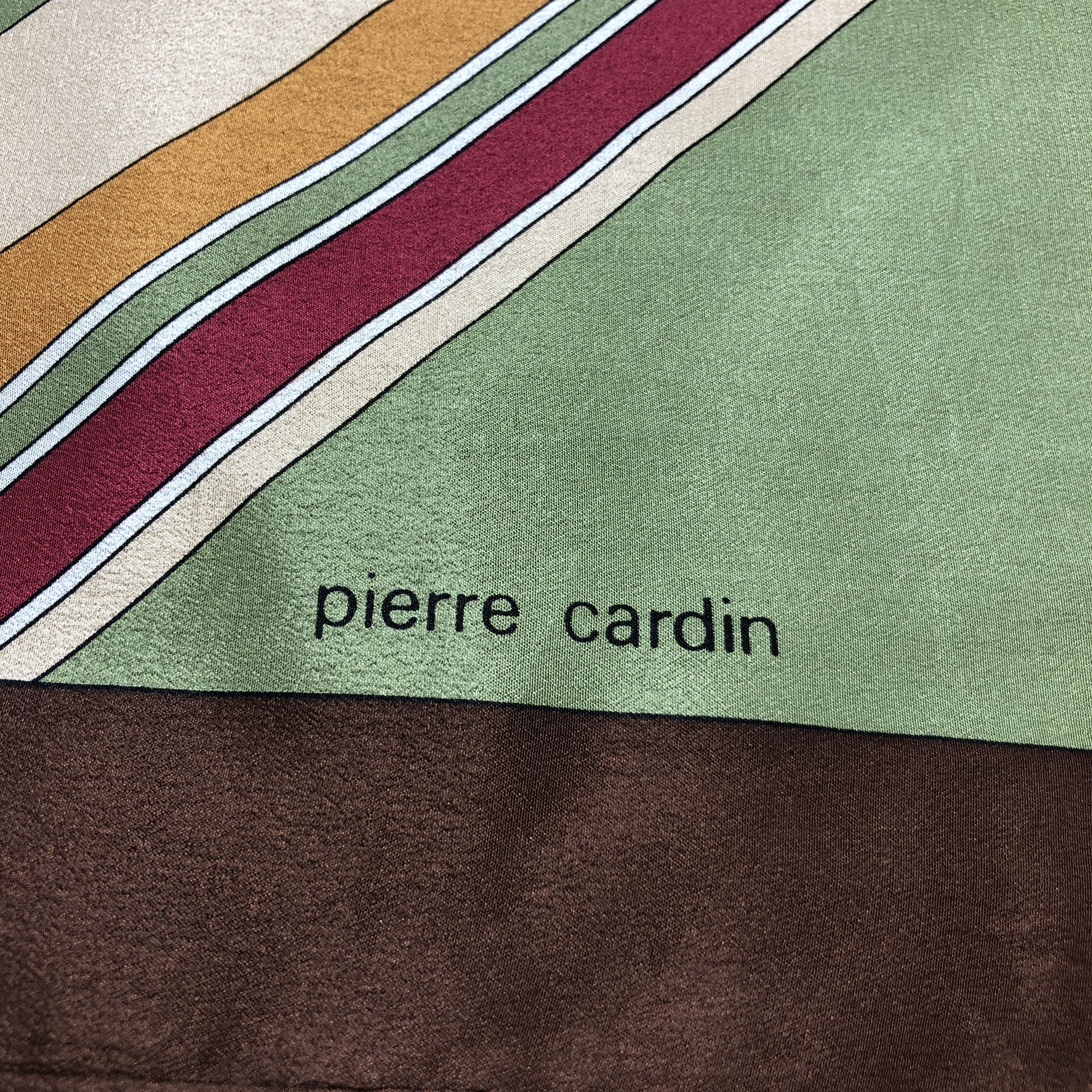 Vintage Pierre Cardin Abstract Silk Scarf M1252
