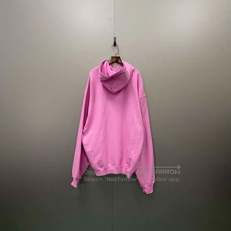 Balenciaga Balenciaga Pink embroidered logo hoodie Size US XXS / EU 40 - 2 Thumbnail