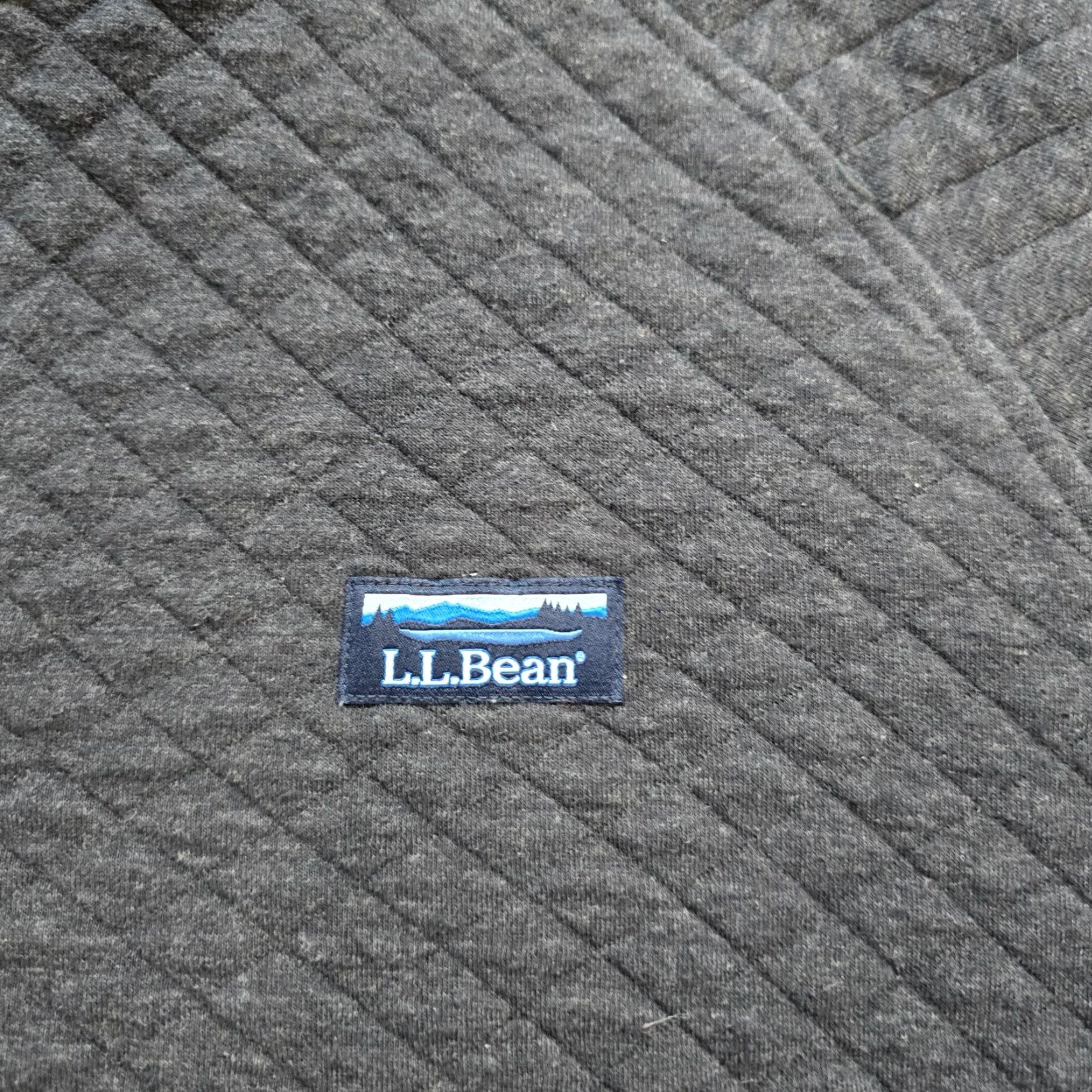 Vintage LL Bean Sweater Mens 2XL Gray Quilted Mock Neck Sweatshirt Pockets Casual Size US XXL / EU 58 / 5 - 4 Thumbnail