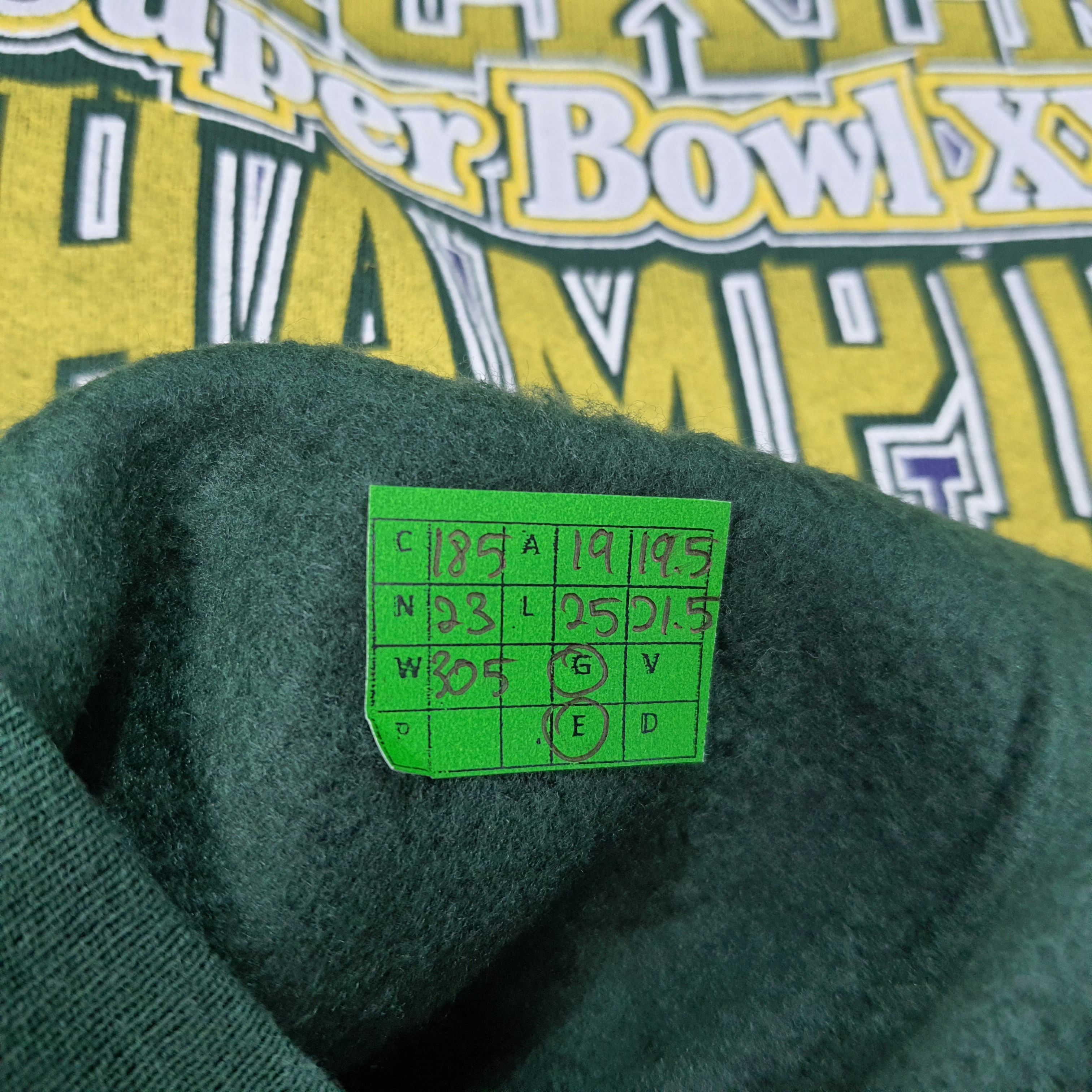 Vintage Vintage Green Bay Packers Super Bowl 1996 Sweatshirt Size US S / EU 44-46 / 1 - 7 Thumbnail