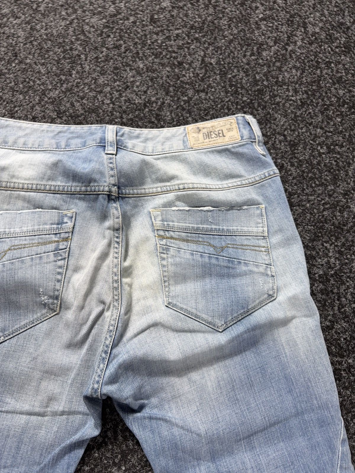Diesel Luxury 00s Diesel Fayza Relaxed Tapered Rock Punk Jeans Y2K Size 29" - 16 Thumbnail