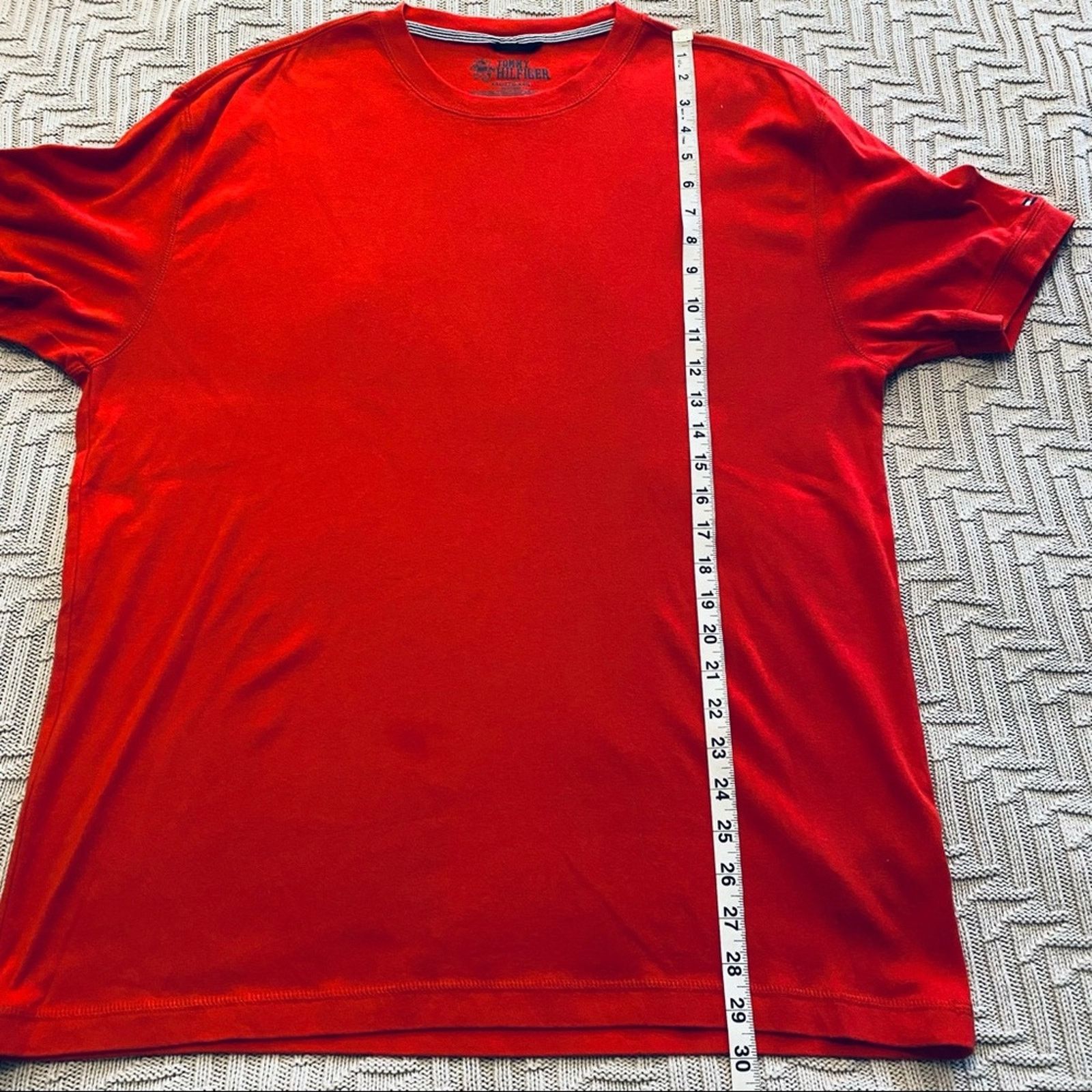 Tommy Hilfiger Tommy Hilfiger red basic tee Size US XXL / EU 58 / 5 - 6 Thumbnail