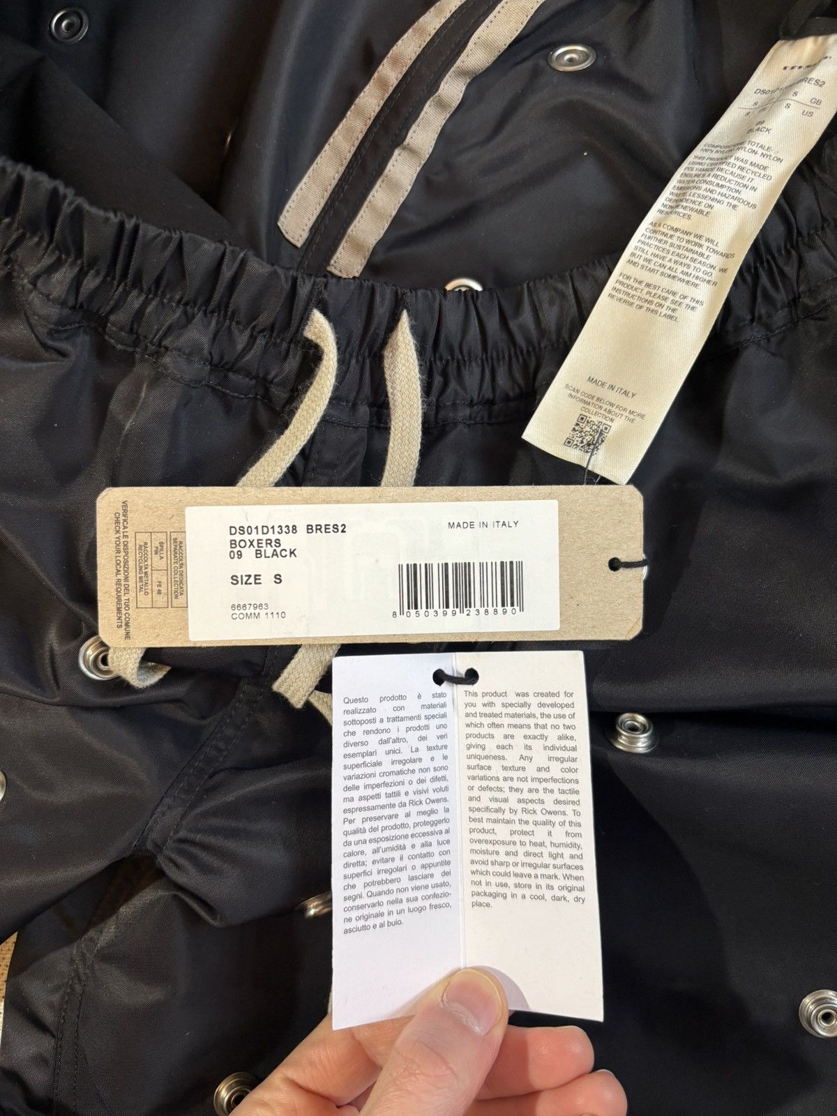 Rick Owens Drkshdw Rick Owens Drkshdw wide leg eyelet boxer shorts Size US 30 / EU 46 - 4 Thumbnail