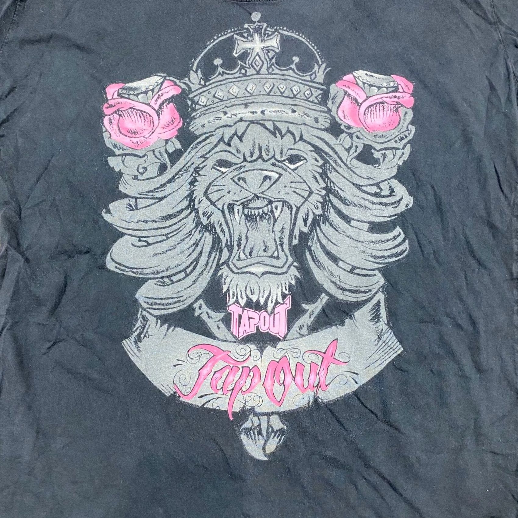 Tapout Tapout Shirt Womens L Black MMA Lions Crest Y2K Punk Grunge Goth Emo Size L / US 10 / IT 46 - 2 Thumbnail