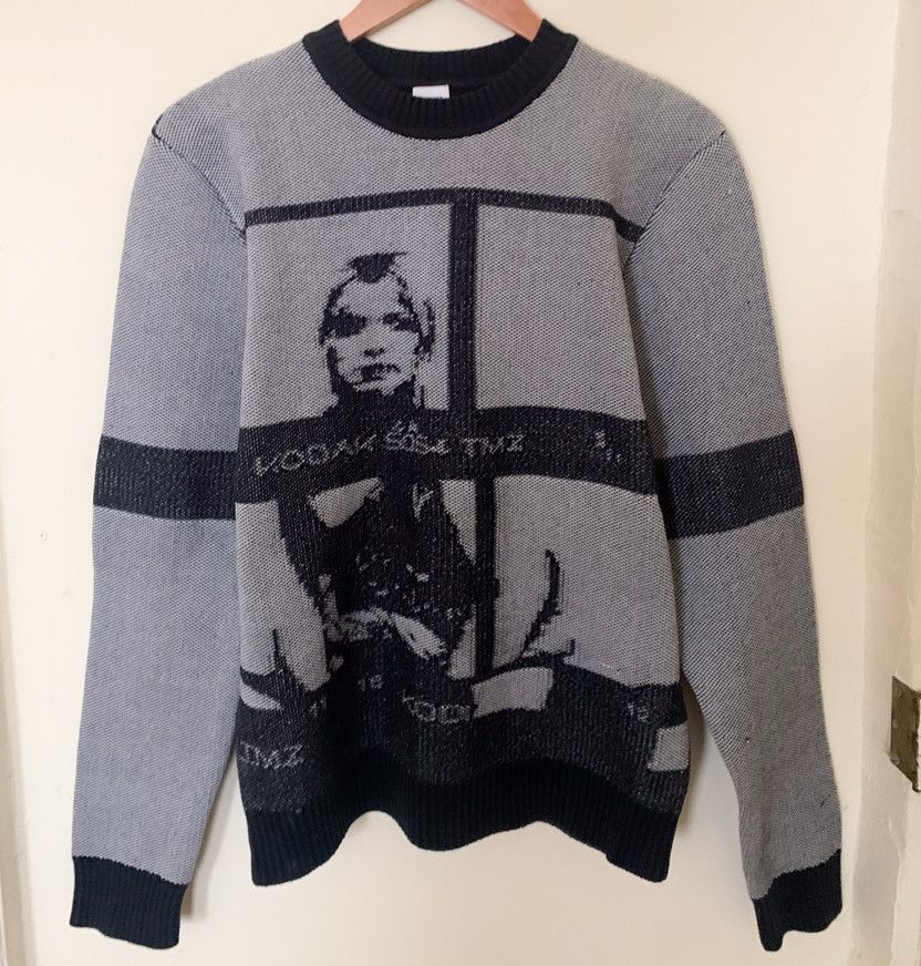 image of Opening Ceremony Intarsia Knit Sweater, X Spike Jonze in Black, Men's (Size Small)