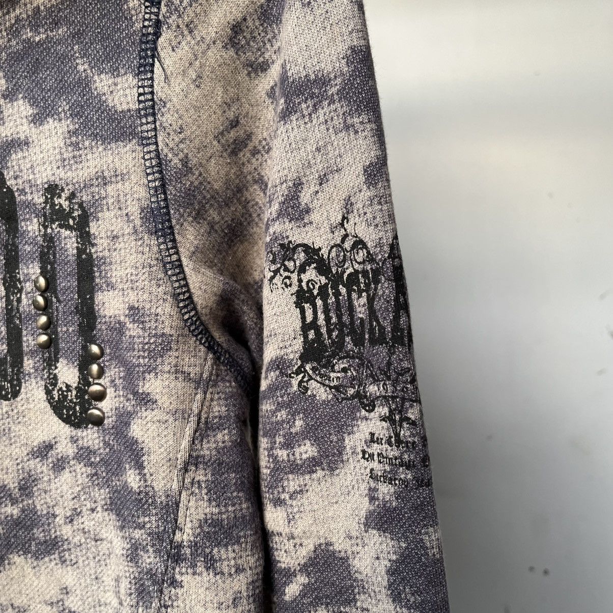 If Six Was Nine Y2K Rhinestone Zip Hoodie – Buckaroo Japan Grunge Size US M / EU 48-50 / 2 - 4 Thumbnail