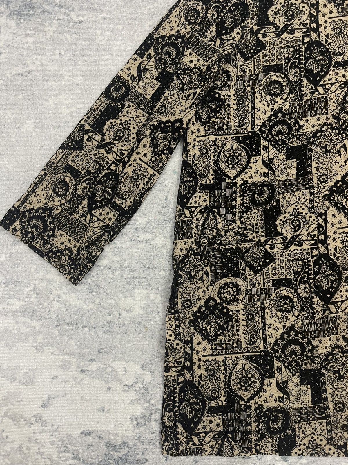 Vintage Vintage Japanese Mesh Flocked Paisley Jacket - Made in Japan Size US XL / EU 56 / 4 - 5 Thumbnail