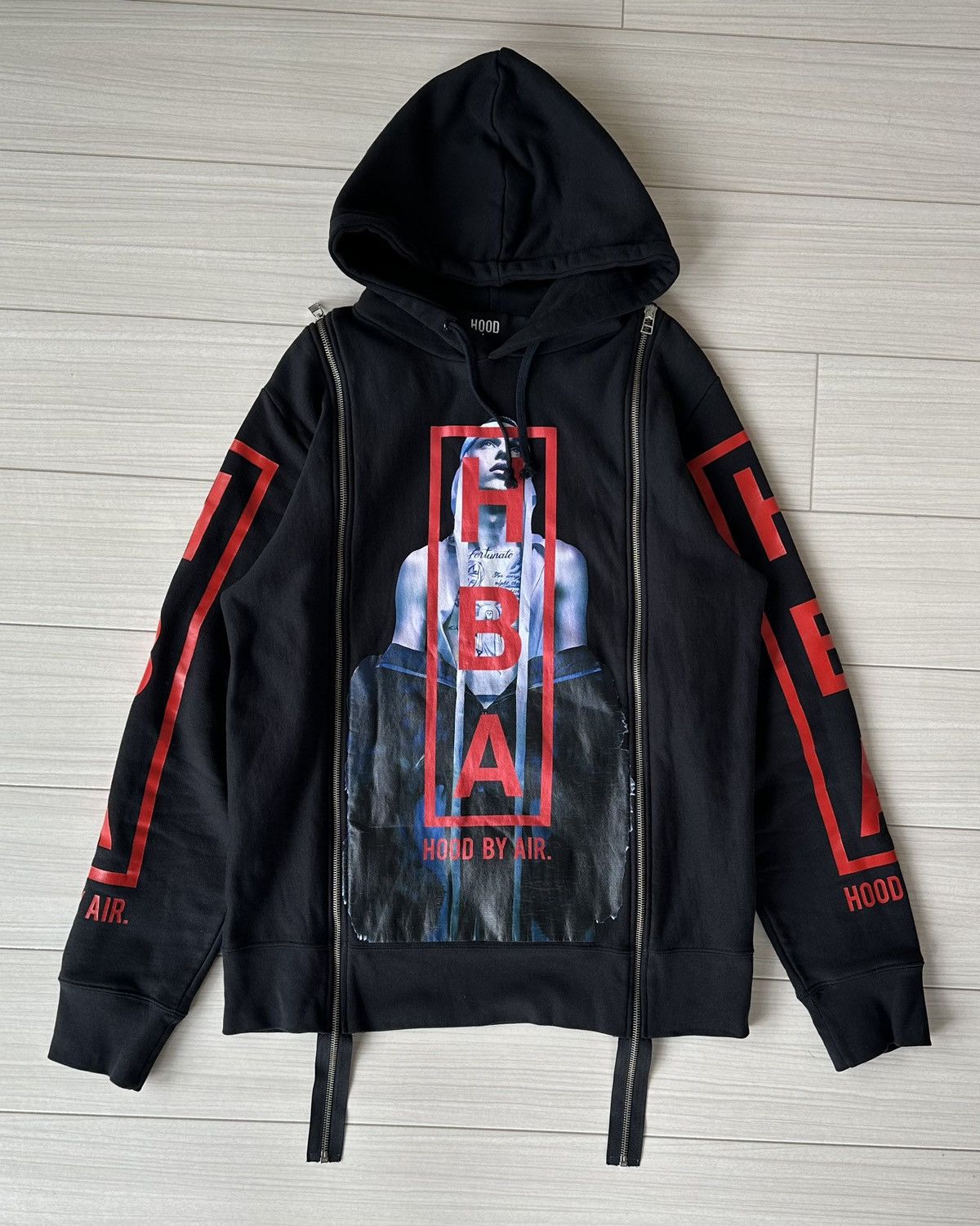 Anonymous Club × Hood By Air Hood By Air Zip Hoodie | Grailed