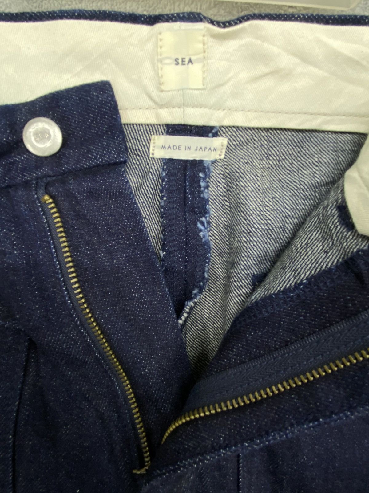 Vintage JAPANESE BRAND SEA BOOTCUT BLIE DENIM SELVEDGE Size US 26 / EU 42 - 10 Thumbnail