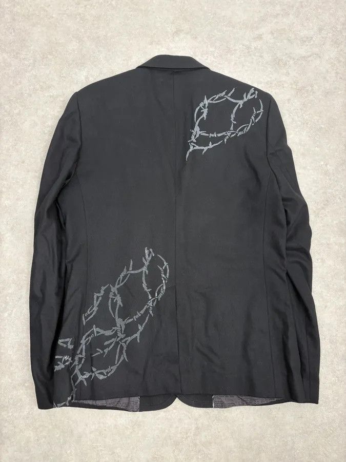 John Galliano AW2010 John Galliano Black Barbed Wire Blazer Jacket Size 44R - 6 Thumbnail