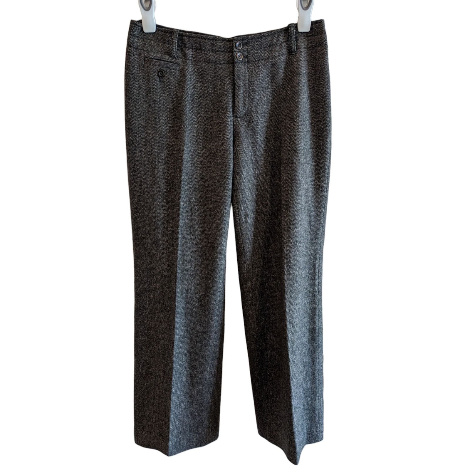 Eddie Bauer Eddie Bauer Wool Blakely Fit Herringbone Trousers Size 8 Size 30" / US 8 / IT 44 - 1 Thumbnail