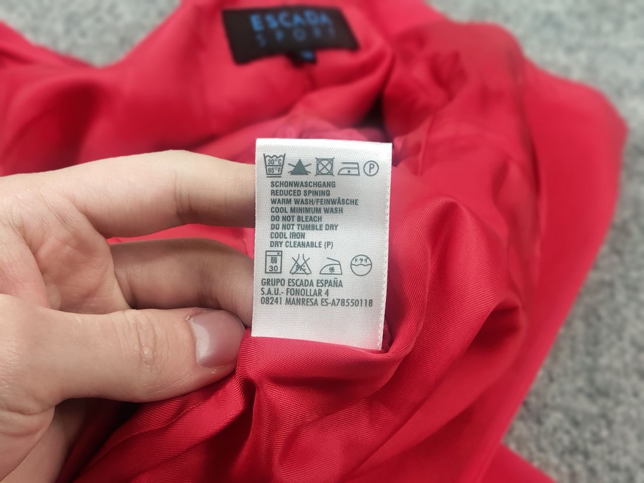 Escada Escada Sport Vintage Design Red Cotton Button Blazer Jacket Size M / US 6-8 / IT 42-44 - 16 Thumbnail