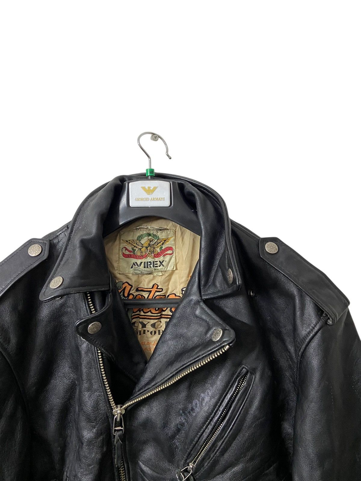 Avirex Avirex Black Leather Jacket Size US L / EU 52-54 / 3 - 3 Thumbnail