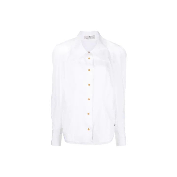 Vivienne Westwood Vivienne Westwood Long Sleeve White Shirt 0079 Size L / US 10 / IT 46 - 1 Thumbnail