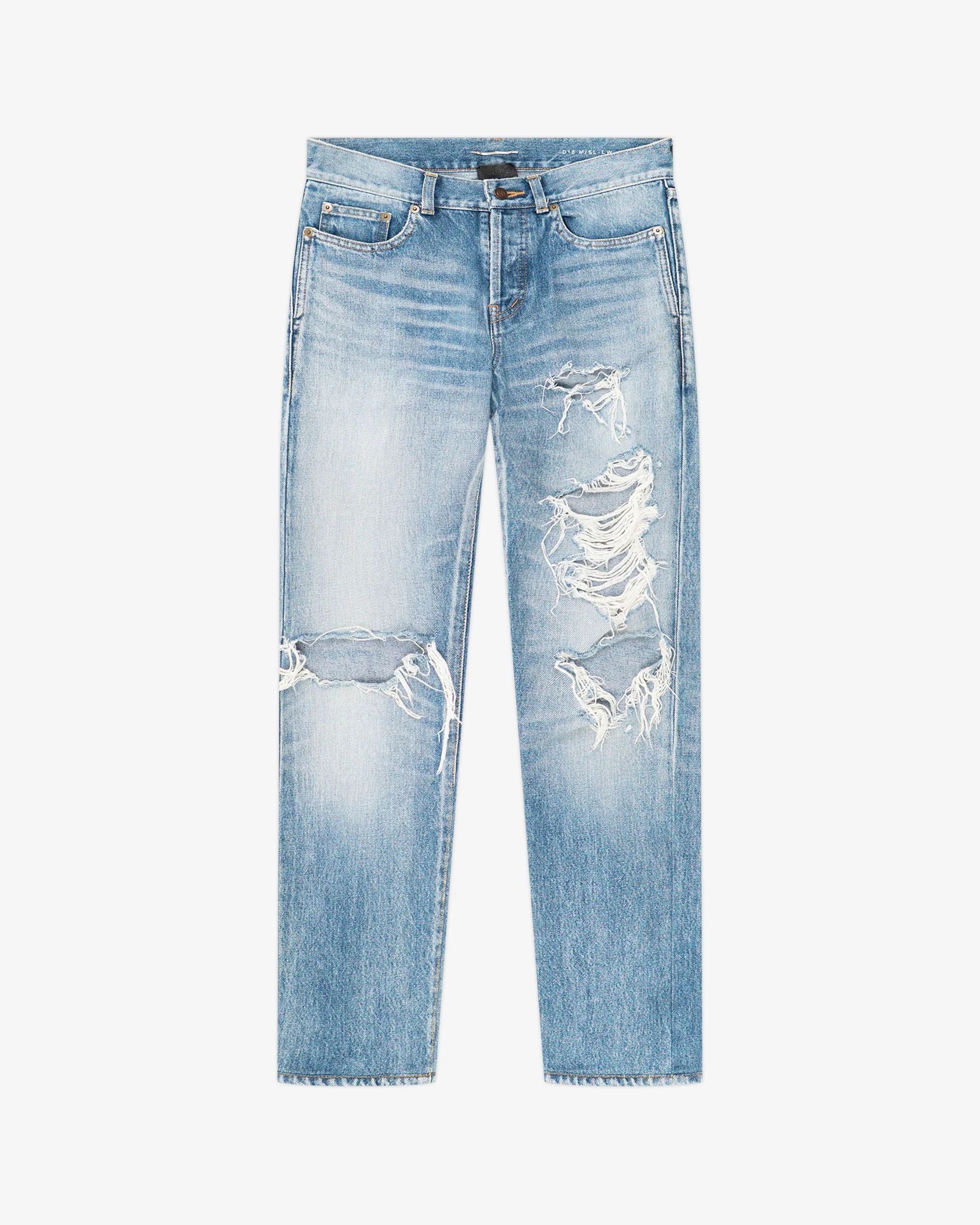 Saint Laurent Paris D18 Ripped Jeans Size US 28 / EU 44 - 1 Thumbnail