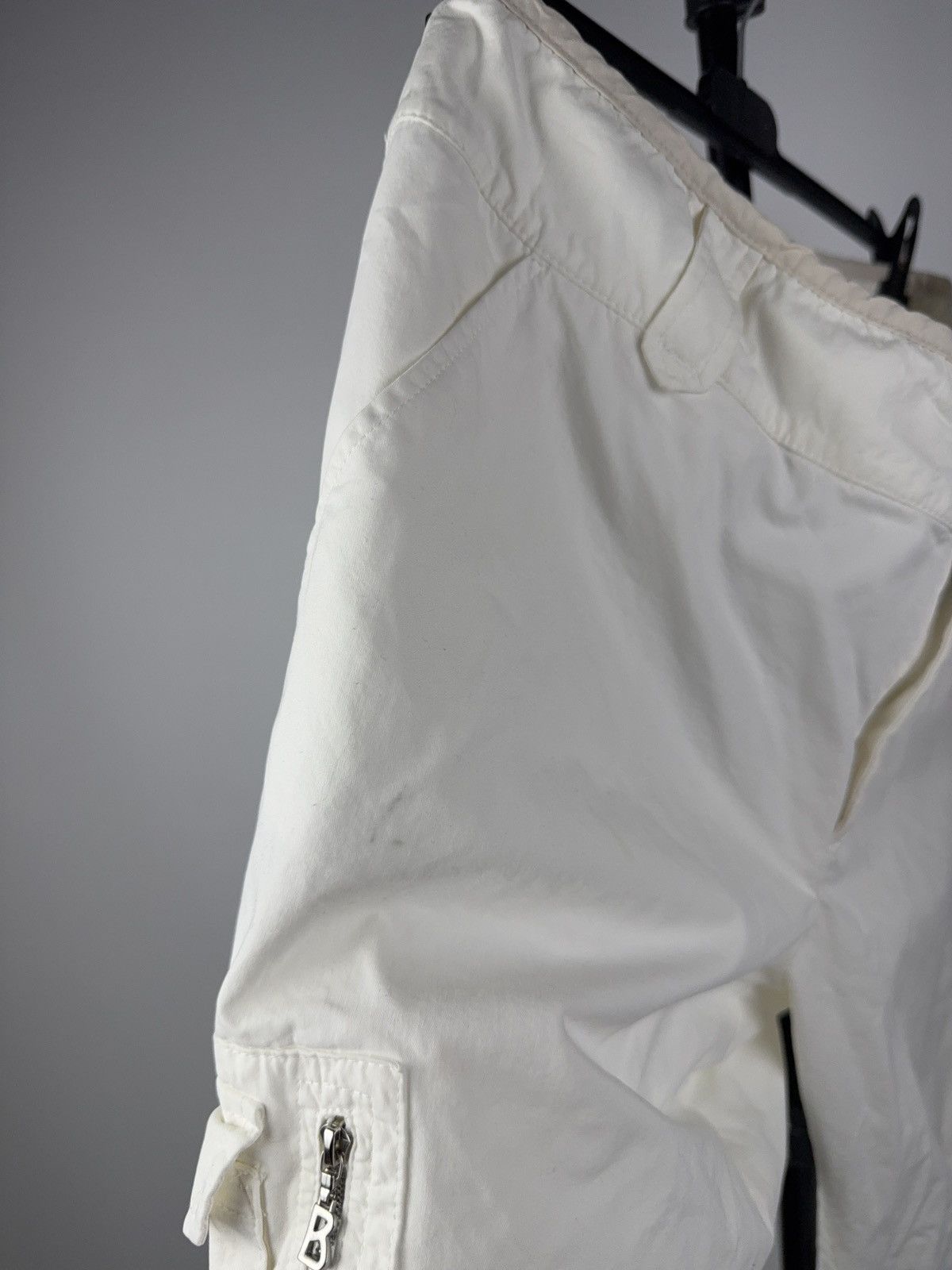 Bogner Avant Garde Y2K 00s Bogner White Technical Nylon Cargo Pants Size 33" - 20 Thumbnail